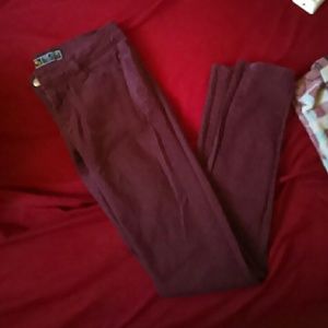 Burgandy Skinny jeans